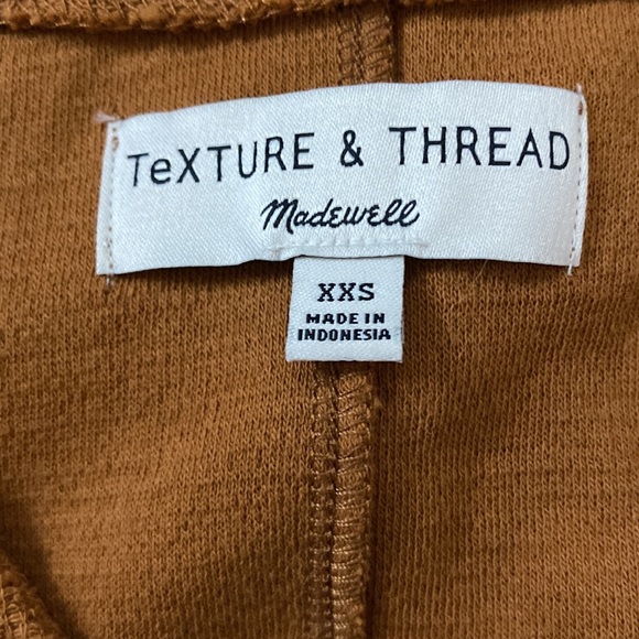 Madewell Texture & Thread Burnt Orange Wrap Top XXS - Picture 4 of 9